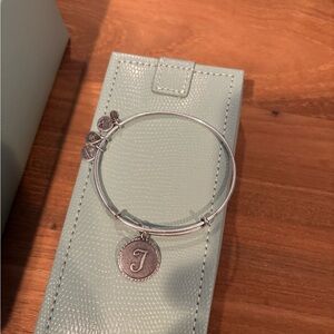 Alex and Ani cursive “T” bracelet